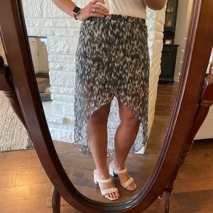 ✅Express Ikat High-Low Flowy Layered Skirt